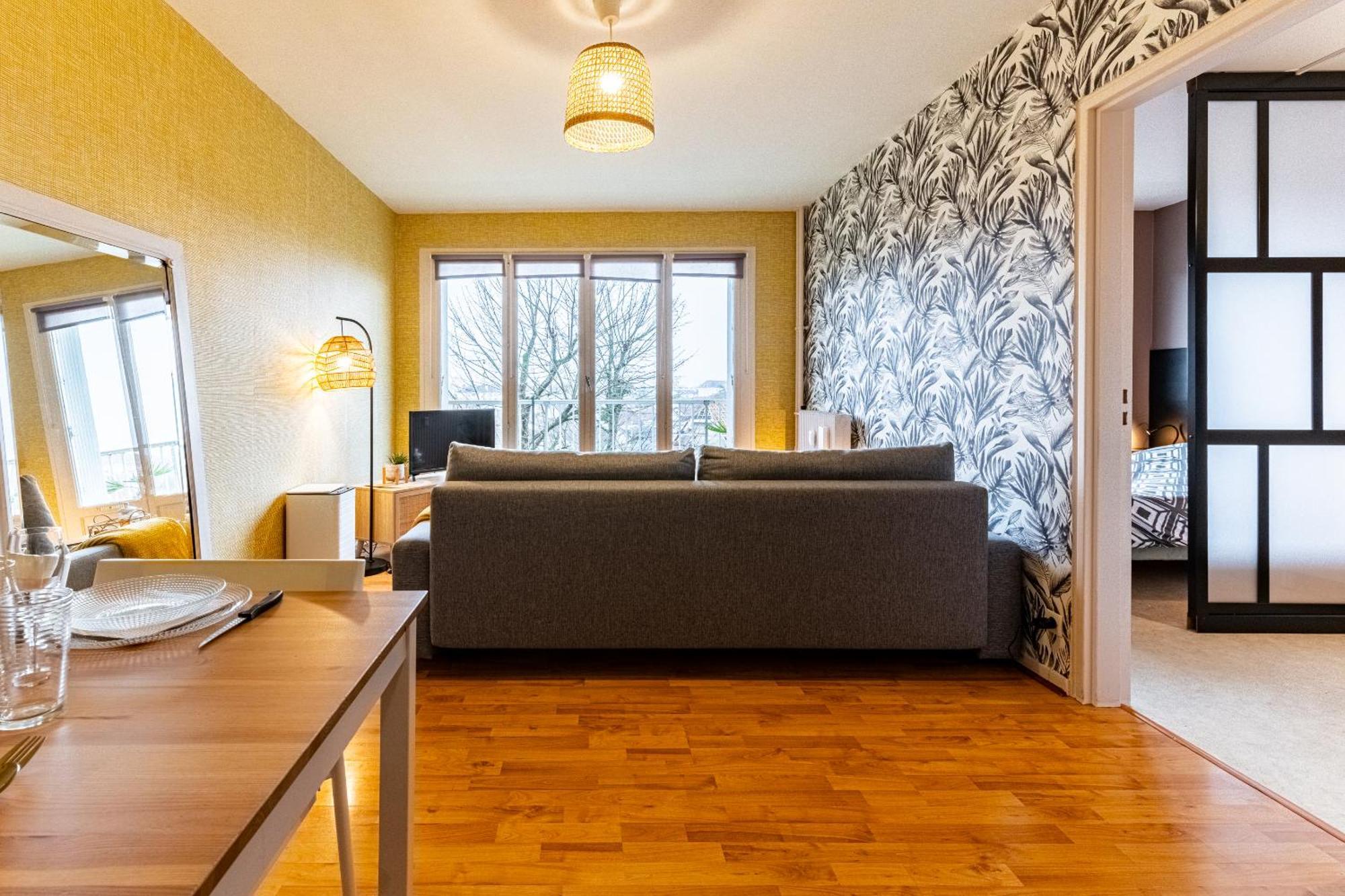 Appartement Parking Dijon Proche Centre Wilson Extérieur photo